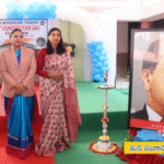 Constitution Day celebrations at Ambedkar Law College, Sangareddy — Collector Praveenya and officials with students.