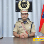 District SP Paritosh Pankaj IPS addressing the media, announcing that Section 30 and 30(A) of the Police Act will be in force across Sangareddy district from December 1 to 31, stating that public gatherings such as protests, rallies, and meetings require prior police permission.